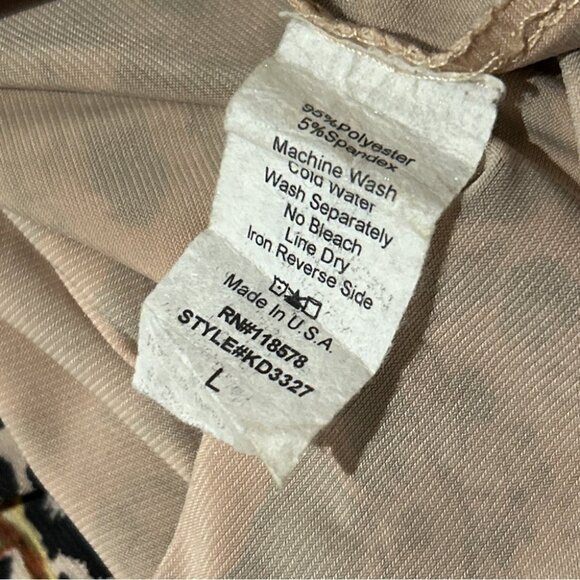 💕 Multicolor Fresh of LA Animal Print Maxi Dress L - Picture 4 of 4